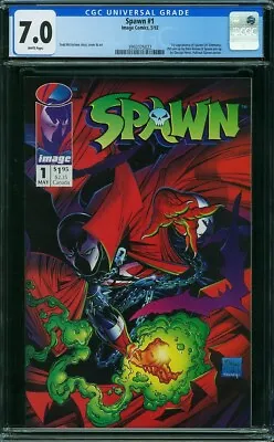 Buy Spawn #1 CGC 7.0 Image Comics 1st App Of Spawn (Al Simmons) May 1992 Mcfarlane • 135£