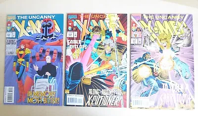 Buy 3 X Comics UNCANNY X-MEN #309 - 311  1994  Marvel Comics VF+ • 6£