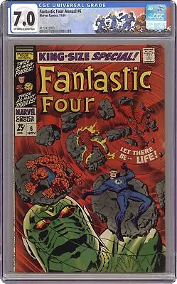 Buy Fantastic Four Annual #6 CGC 7.0 1968 4172433003 1st App. Franklin Richards • 281.23£