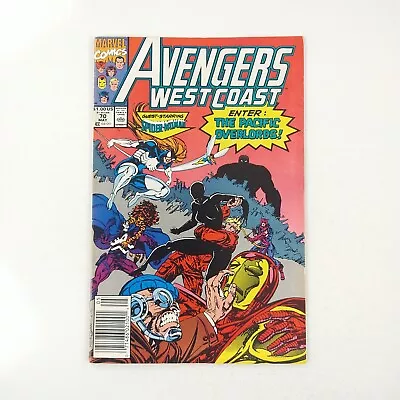 Buy Avengers West Coast #70 Newsstand Spider-Woman Cover (1991 Marvel Comics) • 3.21£