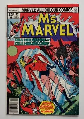 Buy Ms. Marvel #12 Elementals (Marvel 1977) FN- Condition Bronze Age Issue • 14.95£
