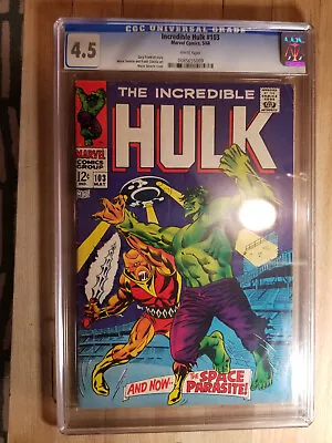Buy Incredible Hulk #103 CGC 4.5 • 91.36£
