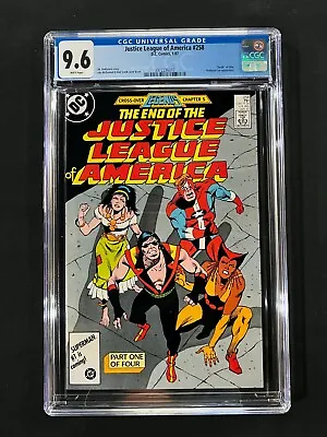 Buy Justice League Of America #258 CGC 9.6 (1987) - Cross-over Legends - Prof Ivo • 39.57£