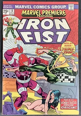 Buy Marvel Premiere #18 (1974, Marvel) Origin Of Iron Fist. FN/VF • 11.86£