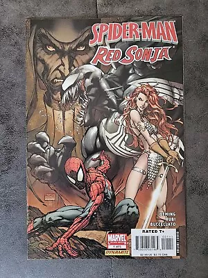 Buy Spiderman Red Sonja 1 Michael Turner Variant Cover NM 1st Print 2007 Dynamite • 9£