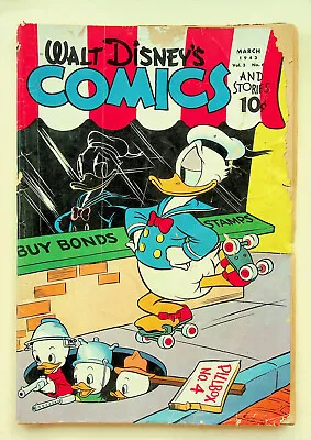 Buy Walt Disney's Comics And Stories Vol. 3 #6 (#30) (Mar 1943, Dell) - Good- • 87.94£
