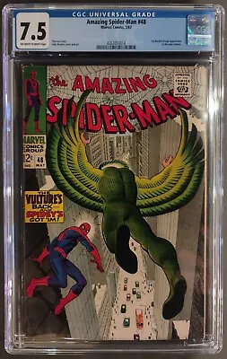 Buy Amazing Spider-man #48 Cgc 7.5 Marvel Comics 1967 - 1st Blackie Drago As Vulture • 197.73£