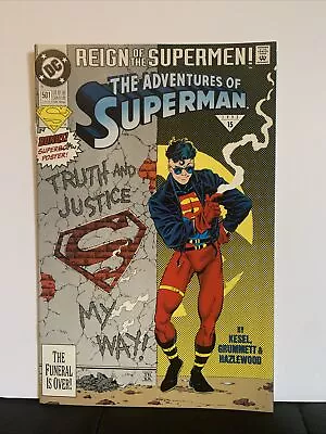 Buy The Adventures Superman #501 Jun 93 Reign Of Supermen DC V090 • 2.08£