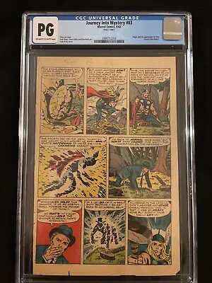 Buy Journey Into Mystery #83 1962 Origin 1st Appearance Of Thor CGC Page 5 • 399.75£