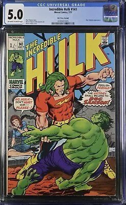 Buy Marvel Comics Incredible Hulk #141 (1971) Cgc 5.0 1st App & Origin Of Doc Samson • 69£