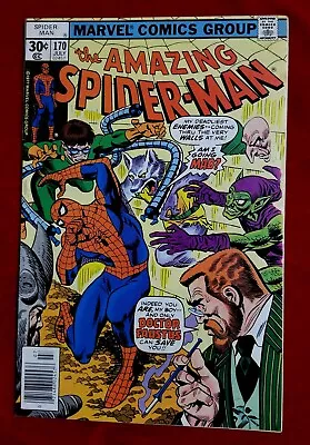 Buy 1977 The AMAZING SPIDER-MAN 170 Marvel Newstand Faustus Doc Ock OCTOPUS 70s Vtg  • 8.94£