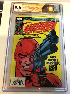 Buy Daredevil #184 CGC 9.6 SS Frank Miller Signed Gun Cover ,PUNISHER! Custom Label! • 315.81£