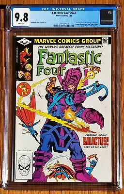 Buy Fantastic Four #243 Galactus Cover  Intro To Nova Marvel 1982 CGC 9.8 White • 200.88£