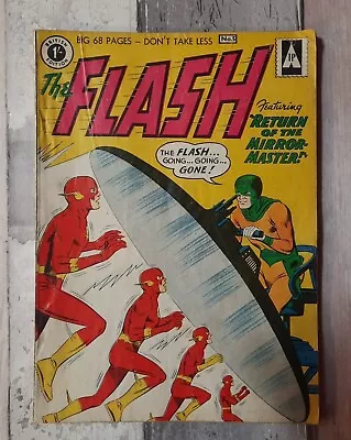 Buy The Flash # 5 [Return Of The Mirror Master] British Edition # 109 1950s Vintage  • 125£
