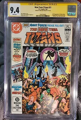 Buy New Teen Titans #21 CGC 9.4 1st Bro Blood Mother Mayhem. Signed By Marv Wolfman • 189£
