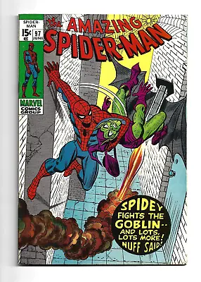 Buy Amazing Spider-man #97, FN/VF 70, No Comics Code, Green Goblin, Drug Issue • 93.25£