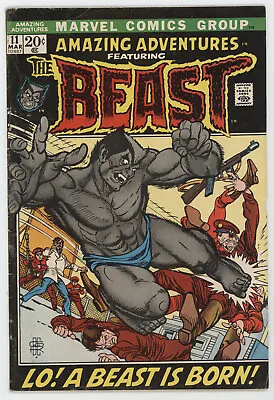 Buy Amazing Adventures 11 Marvel 1972 VG FN 1st Mutated Beast X-Men Gil Kane • 141.91£