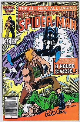 Buy Spectacular Spider-Man #113 Newsstand FN+ Signed W/COA Peter David 1986 Marvel • 23.62£