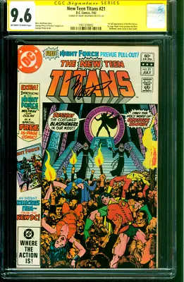 Buy New Teen Titans 21 CGC SS 9.6 Marv Wolfman 1st Brother Blood 7/1982 • 152.80£