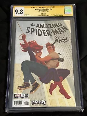 Buy Amazing Spiderman (Volume 6) #26 CGC 9.8 Spider-verse Variant Signed ZEB WELLS • 120.36£