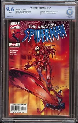 Buy Amazing Spider-Man # 431 CBCS 9.6 White (Marvel, 1998) Carnage Appearance • 99.94£