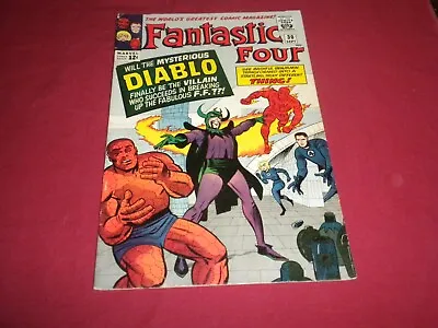Buy BX6 Fantastic Four #30 Marvel 1964 Comic 4.0 Silver Age 1ST DIABLO! SEE STORE! • 49.89£
