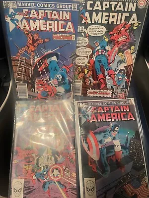Buy Marvel Comics 1st Series Captain America Set Of 4 Issues 284 285 288 289 • 18.39£