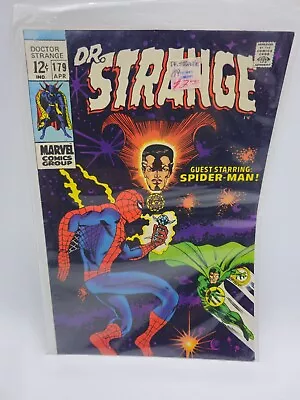 Buy MARVEL - DR. STRANGE #179 (1969) - DOCTOR STRANGE - Guest Starring SPIDER-MAN • 96.51£