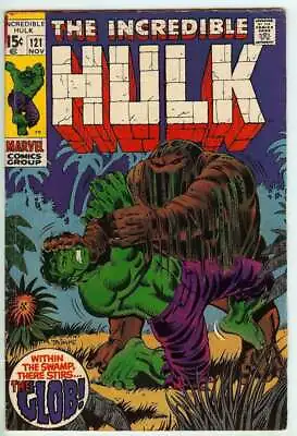 Buy Incredible Hulk #121 4.5 // 1st Appearance Glob Marvel Comics 1969 • 23.65£