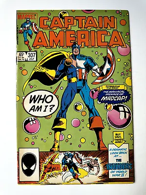 Buy Captain America #307 1st Madcap App. Marvel 1985 FN • 15.73£