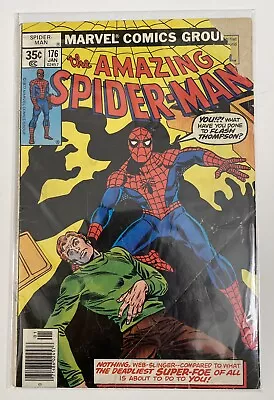 Buy The Amazing Spider-Man #176  He Who Laughs Last...!  Free Shipping! Marvel Comic • 6.30£