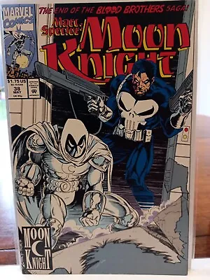 Buy Marc Spector: Moon Knight# 38  |vf/nm | 1992 | Punisher | Blood Brothers Saga • 8.56£