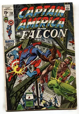Buy CAPTAIN AMERICA #138--1971--FALCON--Spider-Man--MARVEL COMICS • 21.23£