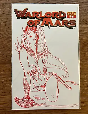 Buy Warlord Of Mars (Dynamite) #3 - J. Scott Campbell Red Limited Edition Cover • 14.95£