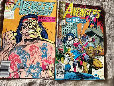 Buy Avengers Comic #355 (Marvel 1992) + Avengers West Coast 72 (1991) • 4.37£