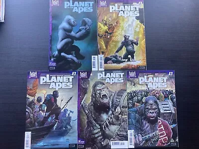 Buy Brand New Marvel Comics Planet Of The Apes Full Set #1,2,3,4,5 Adults 2023 • 19.99£