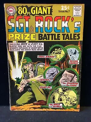 Buy 80 Page Giant #7 Sgt. Rock's Prize Battle Tales DC Comics 1965 Higher Mid Grade • 94.84£