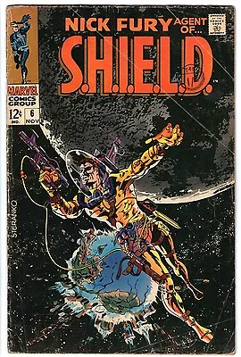 Buy Nick Fury Agent Of SHIELD #6  Good. Cents. Iconic Steranko Cover • 19.95£