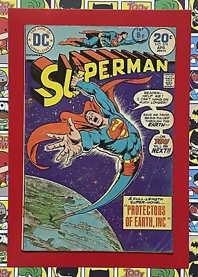 Buy Superman #274 - Apr 1974 - Protectors Of Earth Appearance! - Vg+ (4.5) Cents! • 7.99£