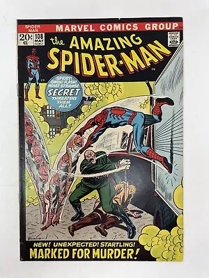 Buy Amazing Spider-Man #108 1st Appearance Sha Shan 1972 Marvel Comics MCU • 10.11£