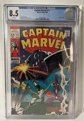 Buy Captain Marvel #11 CGC 8.5 Marvel Comics, 3/69 • 118.95£