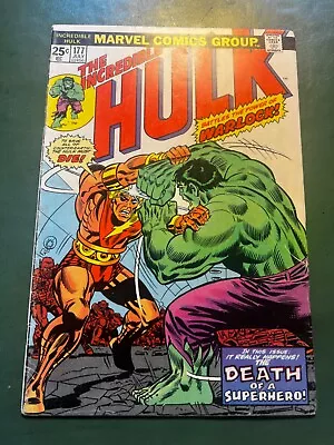 Buy The Incredible Hulk #177 Marvel Comics (MCU) 1974 WARLOCK VS. HULK VG • 7.30£