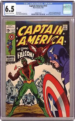 Buy Captain America #117 CGC 6.5 1969 3950411013 1st App. And Origin Falcon • 289.54£