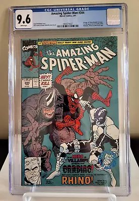 Buy Amazing Spider-Man #344 CGC 9.6 NM+ Marvel Comic KEY 1st Cletus Kasady • 55.96£