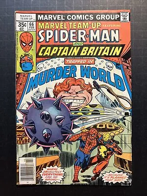 Buy Marvel Team-Up #66 (Feb 1978, Marvel) MID GRADE - CAPTAIN BRITAIN & SPIDER-MAN  • 12.06£