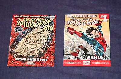 Buy 4 Promo Card Lot The Amazing Spider-man #700, #1 (2014), Death Of, Shadowland • 9.63£
