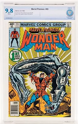 Buy Marvel Premiere 55 CBCS 9.8 NEWSSTAND 1980 Key 1st Solo Wonder Man White P Cgc • 194.21£