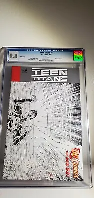 Buy Super Rare Teen Titans Sketch Cover #5 Cgc 9.8 Dc Comics New 52 Collectors Comic • 137.09£