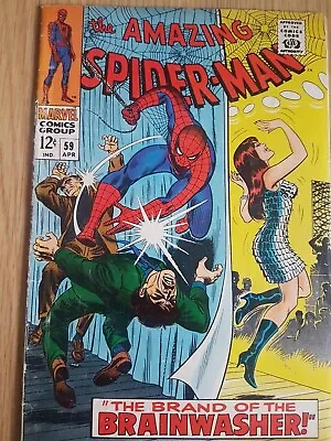 Buy Amazing Spider-Man 59 - 1968 - 1st MJ Cover • 99.99£