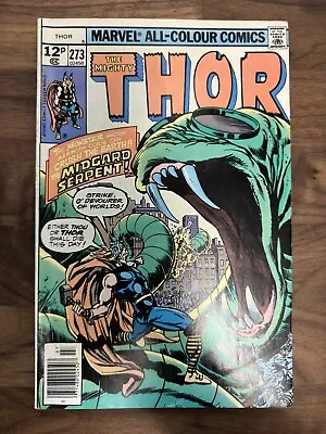 Buy The Mighty Thor Issue #273 ***1st App Red Norvell Later Becomes Thor*** Grade Fn • 4.95£